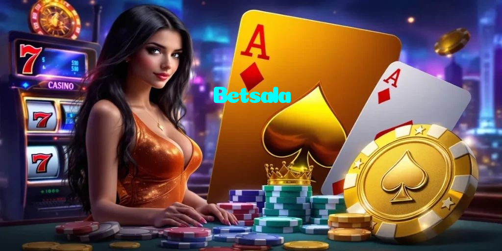 Betsala casino presented on mobile device in Pakistan with slots and live games
